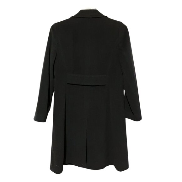 Vintage Lambswool Cashmere Overcoat 6 Pockets Minimalist Neutral Luxury Preppy - Picture 5 of 12